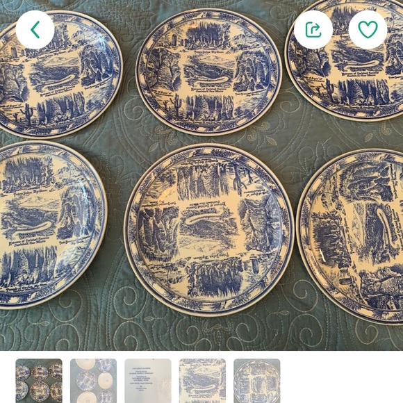 Collectable Vernon Kilns plates - Picture 1 of 5